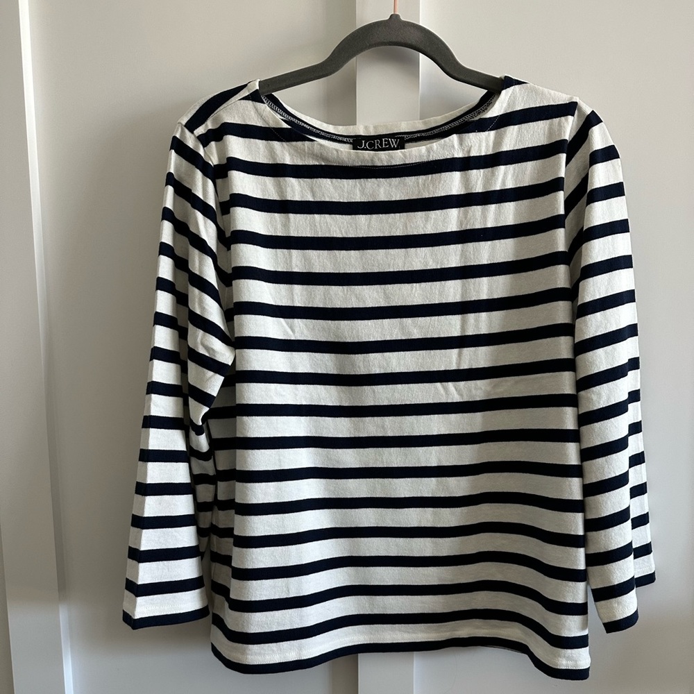 JCrew striped boatneck shirt